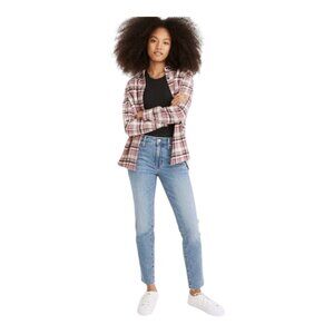 Madewell Mid-Rise Perfect Vintage Medium Wash Raw Hem Jeans Classic Women's 27